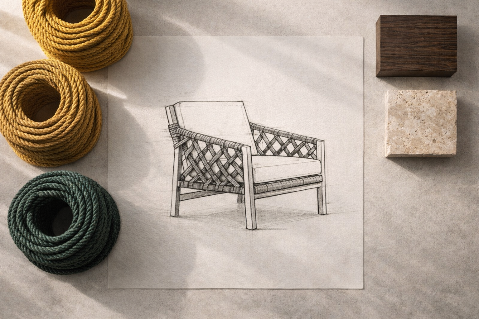 Индивидуальный заказ плетёной мебели PAUSA — подбор формы, материала и оттенка